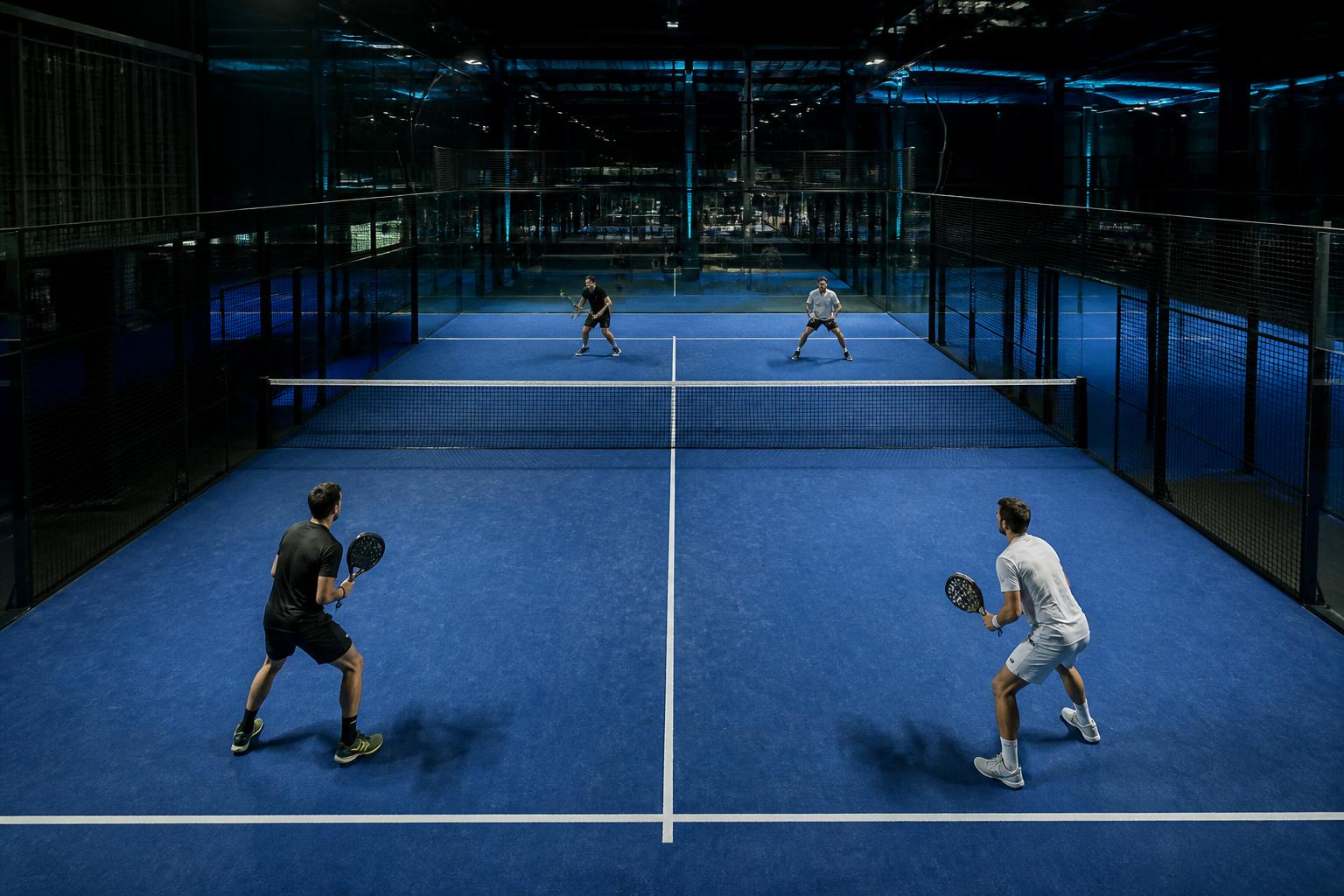 Partido de pádel con seguimiento de actividad Nextop Vision Sports